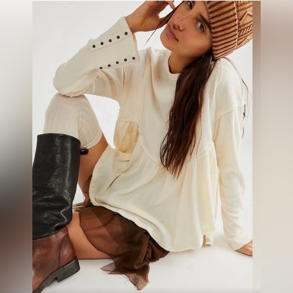 Free People Oh My Babydoll Top - Picture 2 of 12